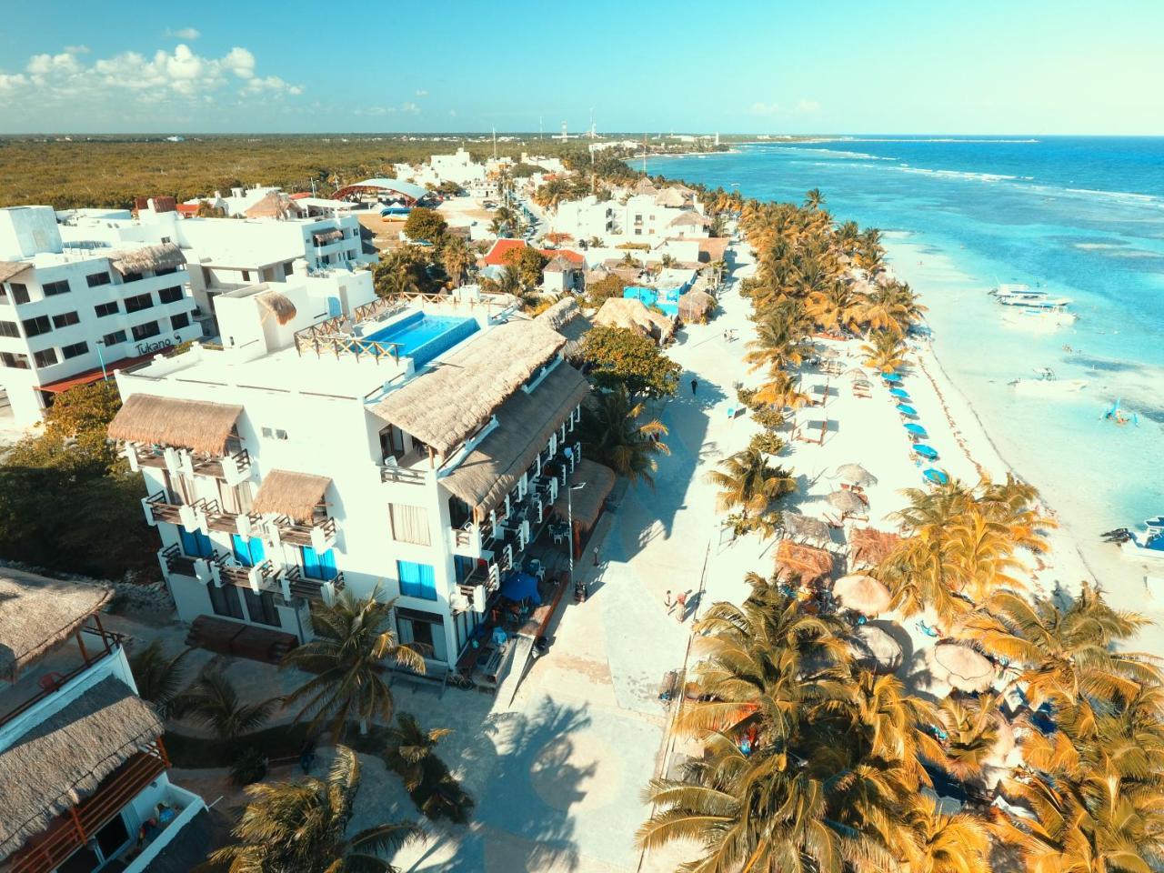 Hotel Blue Reef Frente Al Mar Mahahual Exterior foto